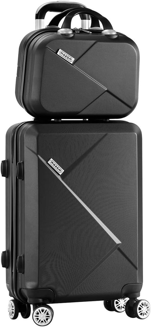 2-Piece Hard Shell Luggage Set with TSA Lock and 360° Spinner Wheels