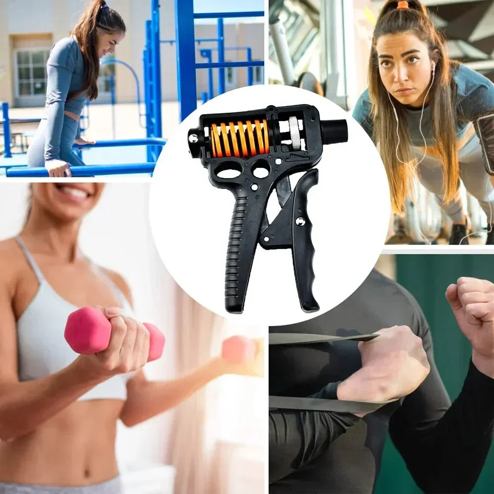 Adjustable 5-165 kg Hand Grip Strengthener - Finger Exerciser for Arm, Wrist, and Forearm Workout