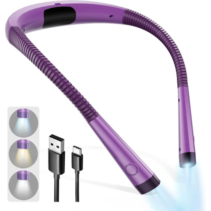 Adjustable Rechargeable LED Reading Light with Ergonomic Design for Comfortable Reading – 6 Brightness Levels