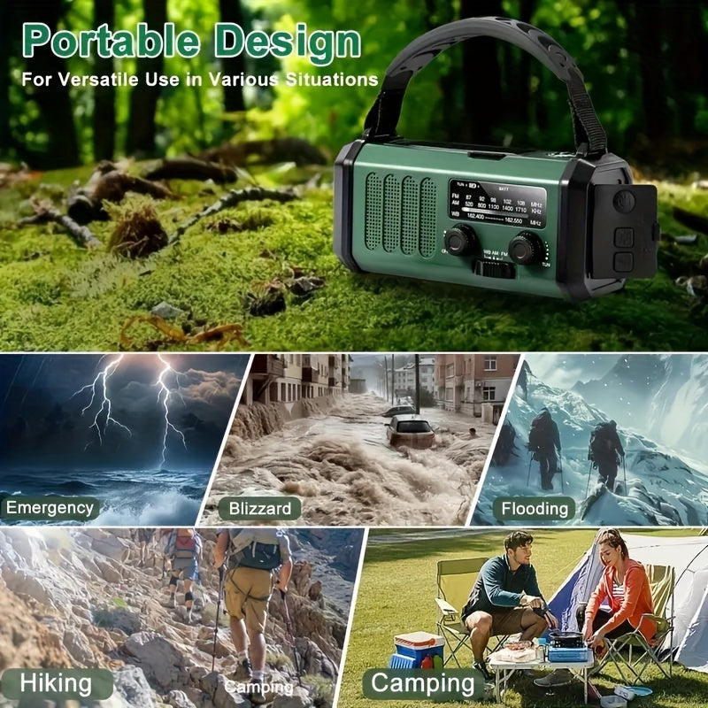 All-in-One Emergency Radio with Flashlight and Charger