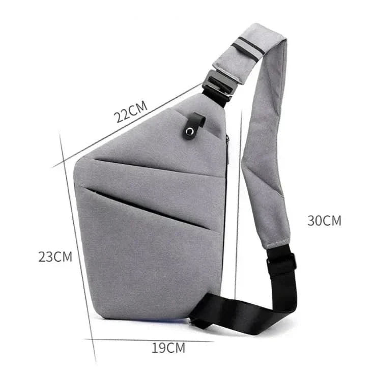 Anti-Theft Sling Bag with Hidden Zippers