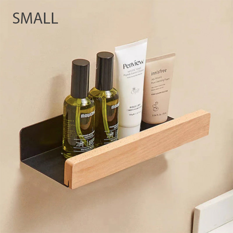 Bathroom Shelves for Modern Storage in a Warm, Minimalist Design