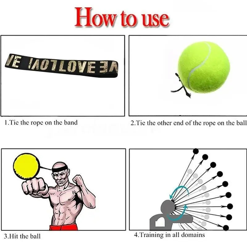 Boxing Reflex Ball with Headband – Reaction & Coordination Training for Home