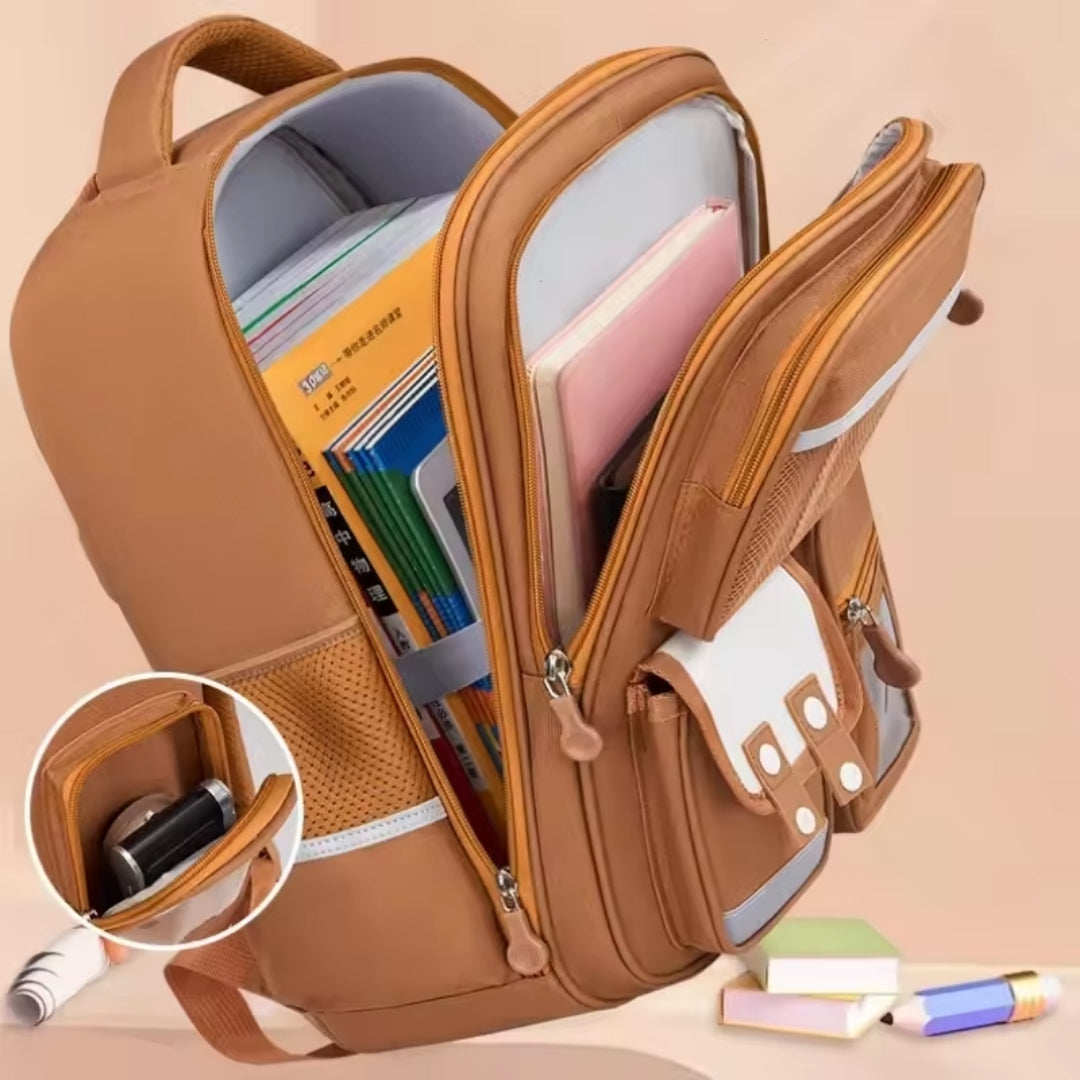 Capybara Waterproof Large-Capacity School Backpack