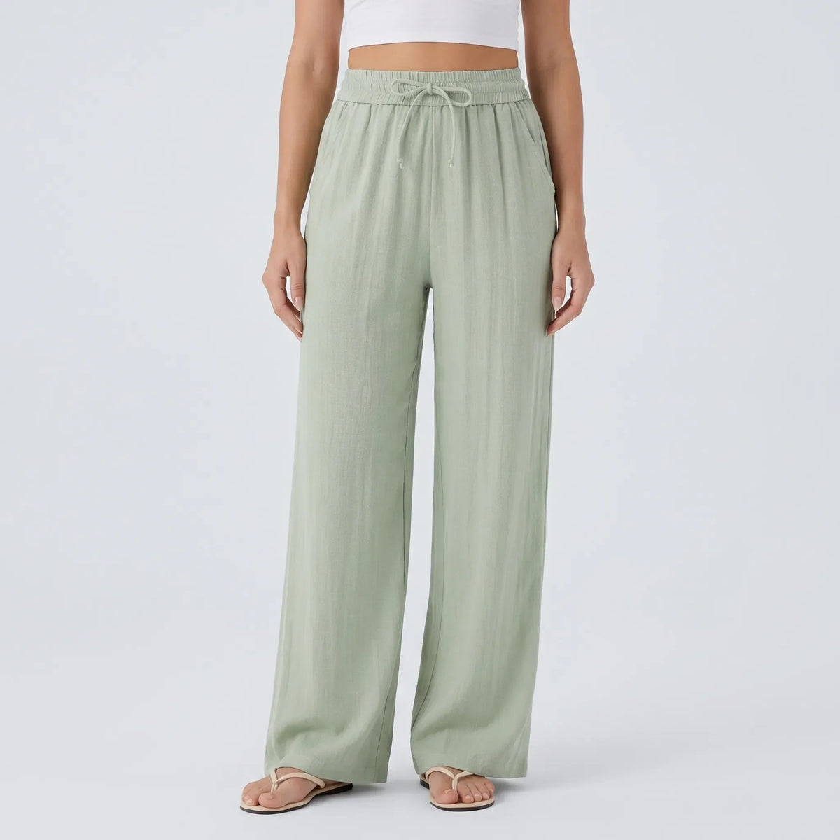 Casual Wide-Leg Pants