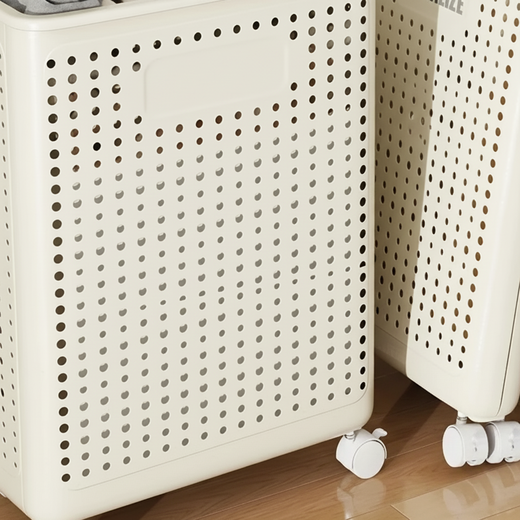 Collapsible Rolling Laundry Hamper