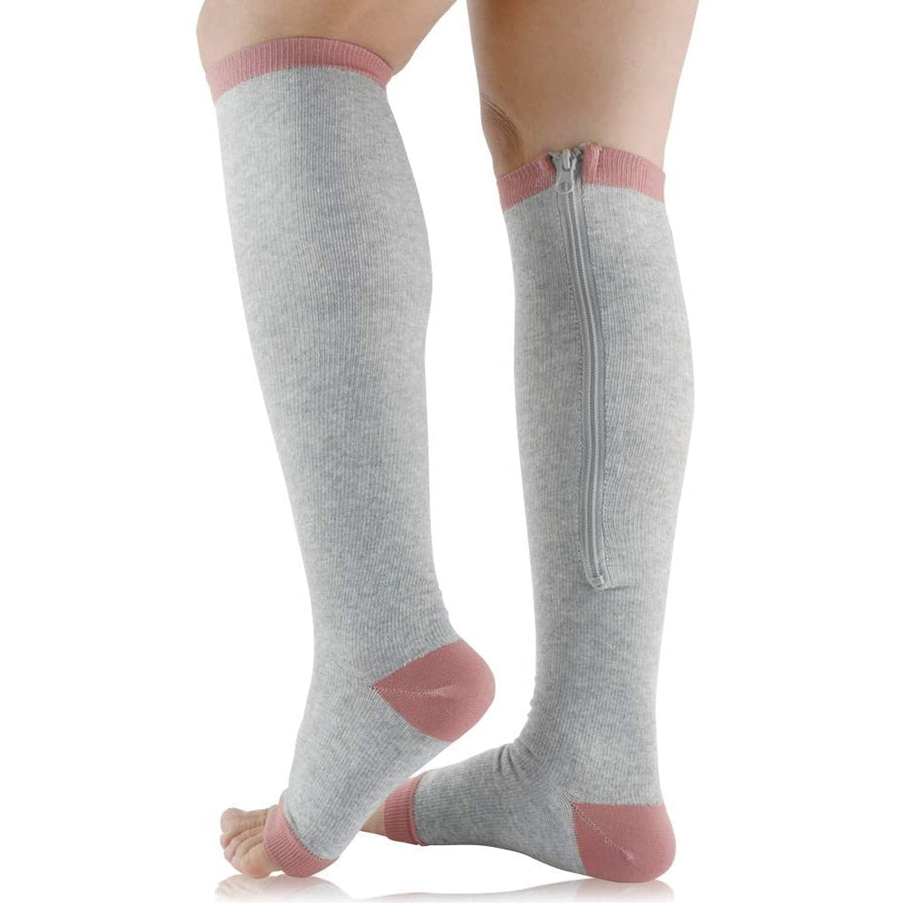 Comfortable Compression Socks with Zipper