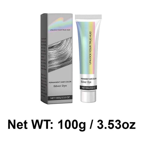 Cool Silver Gray and Ash Gray Hair Dye