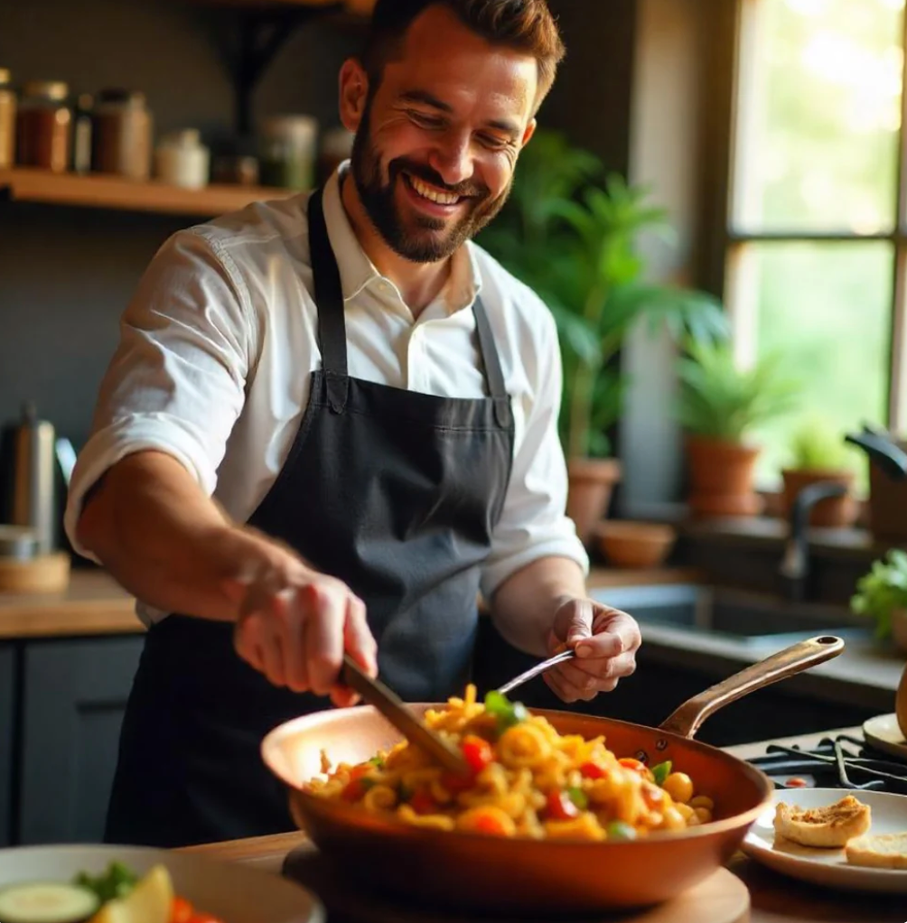 Deluxe Copper Frying Pan for Precision Cooking