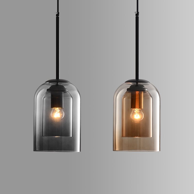 Double-Layer Glass Pendant Light