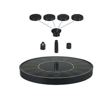 Eco-Friendly Solar Fountain with Bird Bath for Garden Relaxation and Harmony