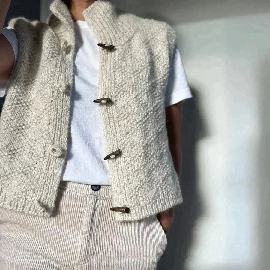 Elegant Button-Front Cardigan for Autumn
