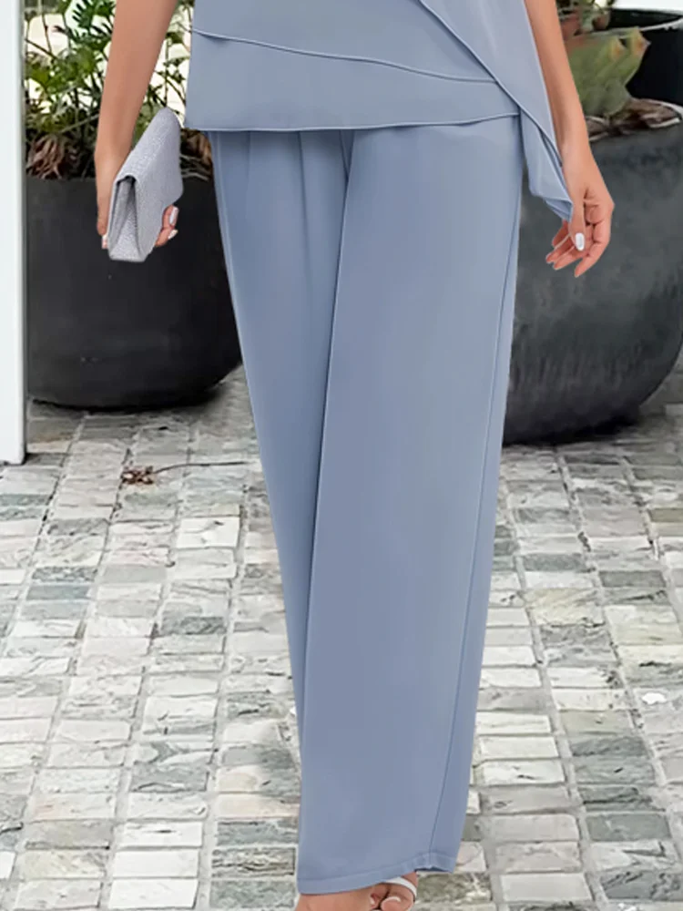 Elegant Women's Two-Piece Trouser Set
