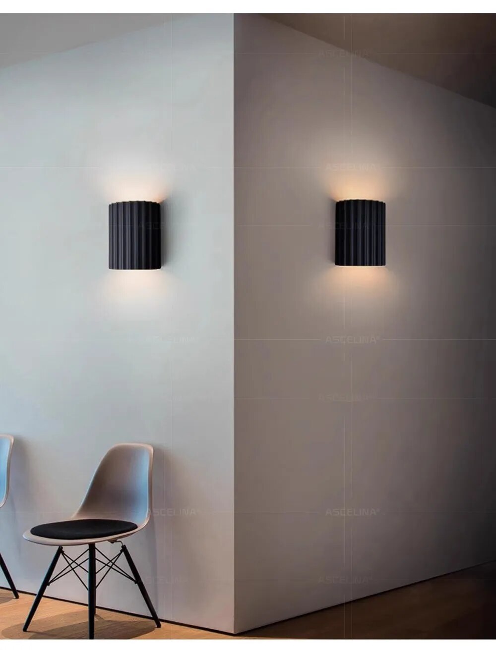 Energy-Efficient Wall Light with Unique Resin Design
