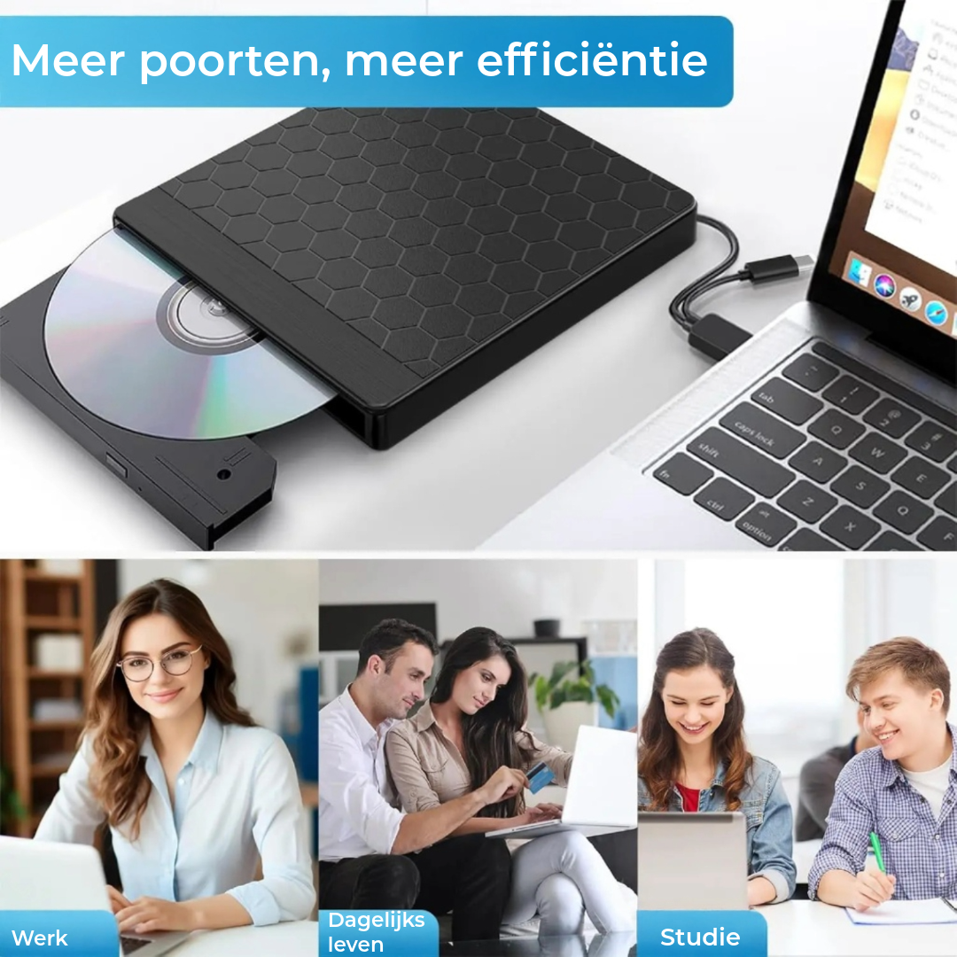 External CD and DVD Drive for PC and Laptop