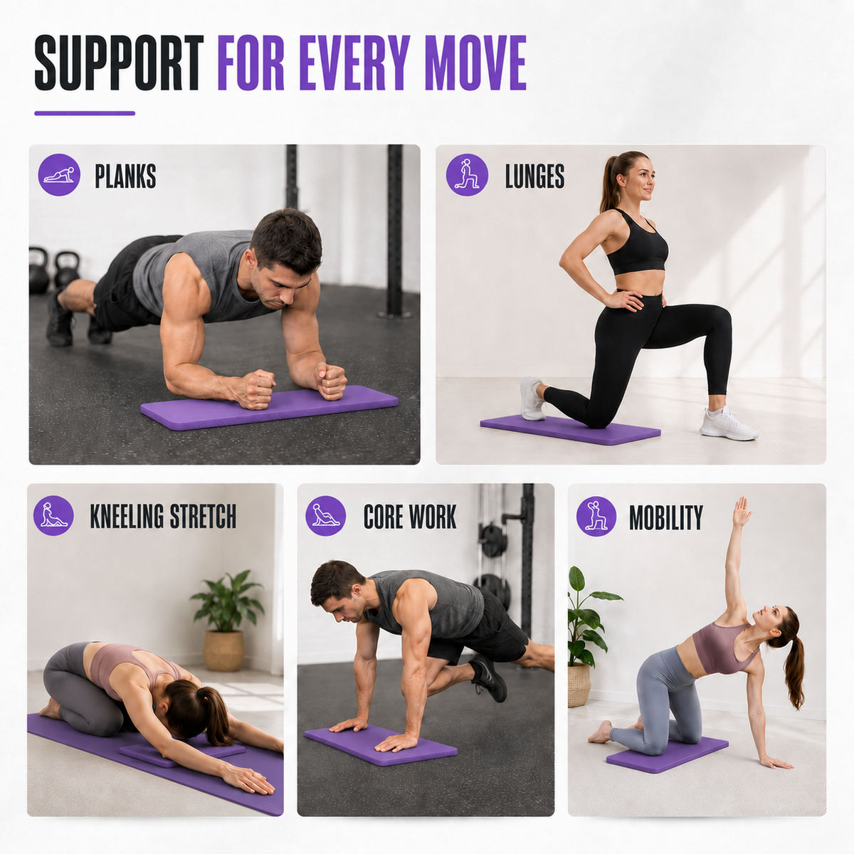 Extra-Thick Exercise Knee Pad