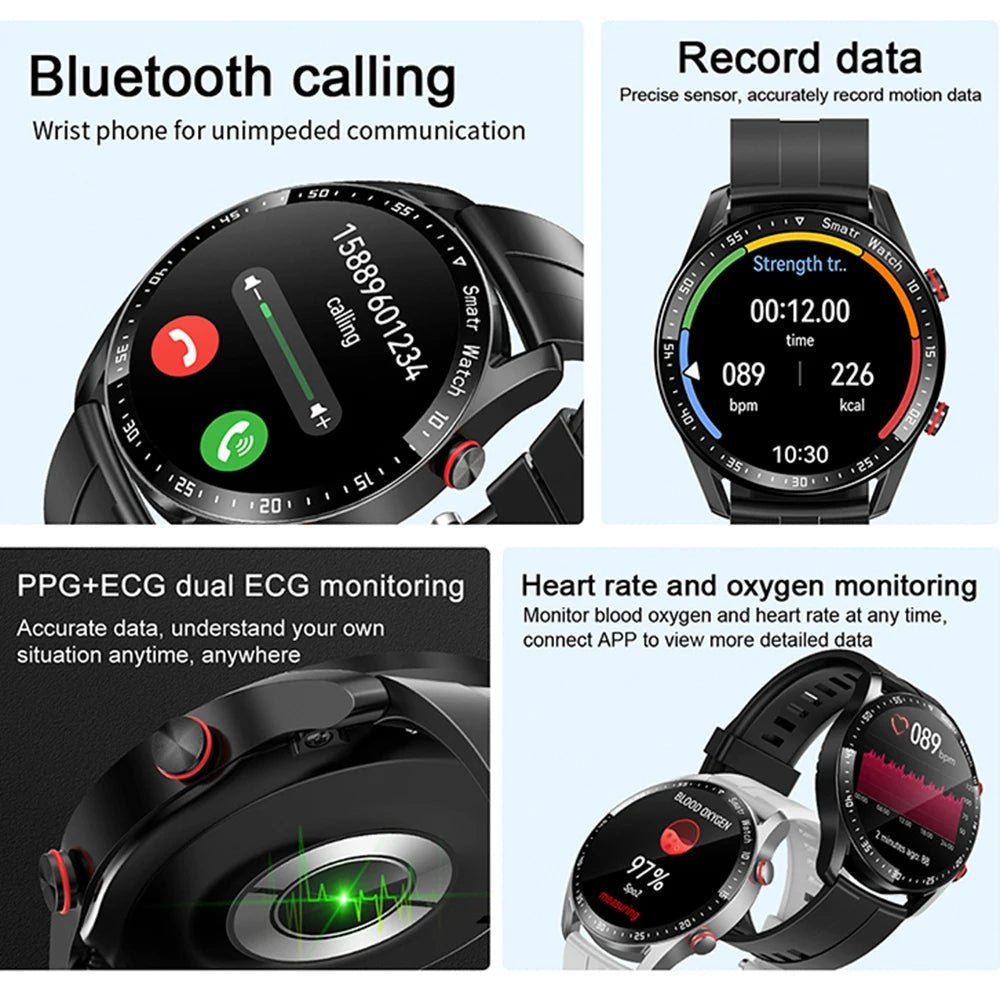 GlucoseGuard Smartwatch - Painless Blood Glucose Monitoring & Health