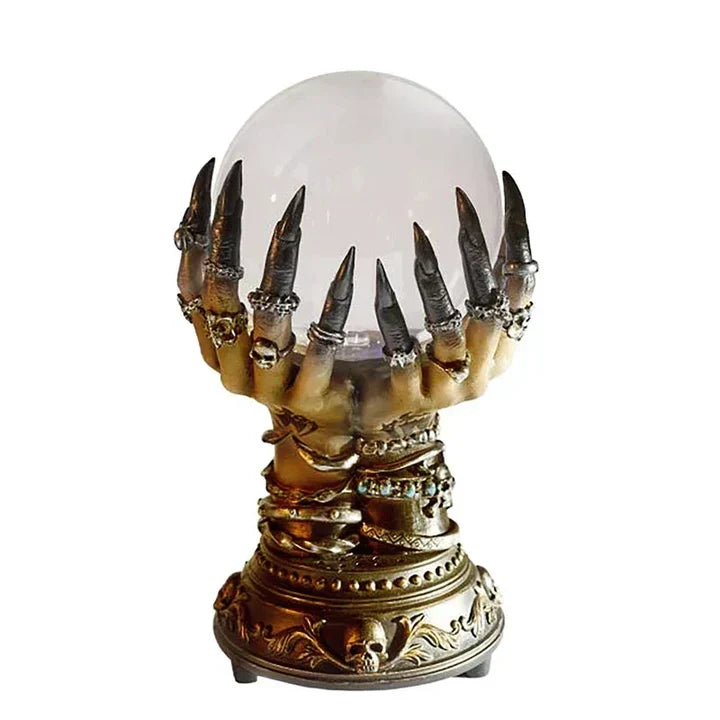 Gothic Plasma Table Lamp with Sculpted Base