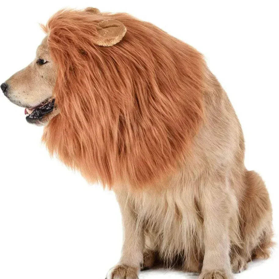 Halloween Lion Mane Wig Dog Costume
