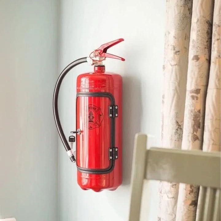 Hidden Fire Bar – Fire Extinguisher Novelty Mini-Bar for Stylish Drink Storage