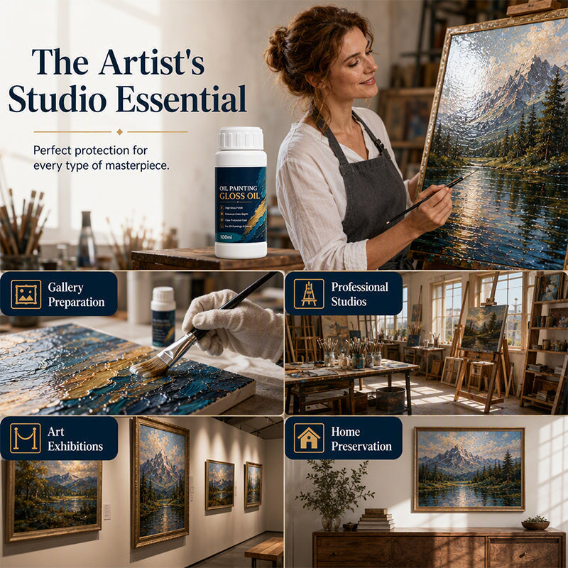 High-Gloss Acrylic Finish Painting Varnish for Oil Paintings