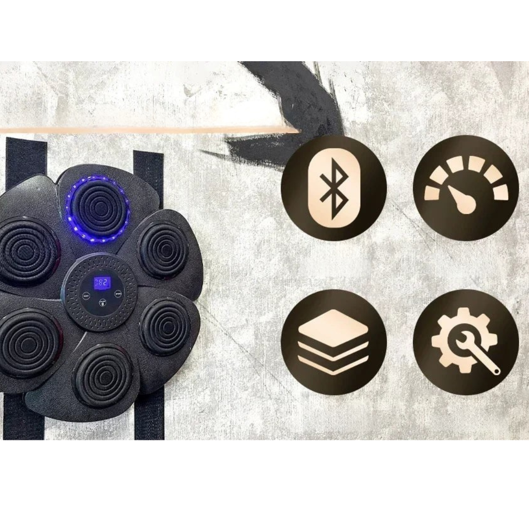 Home Wall-Mounted Boxing Trainer with Bluetooth Music