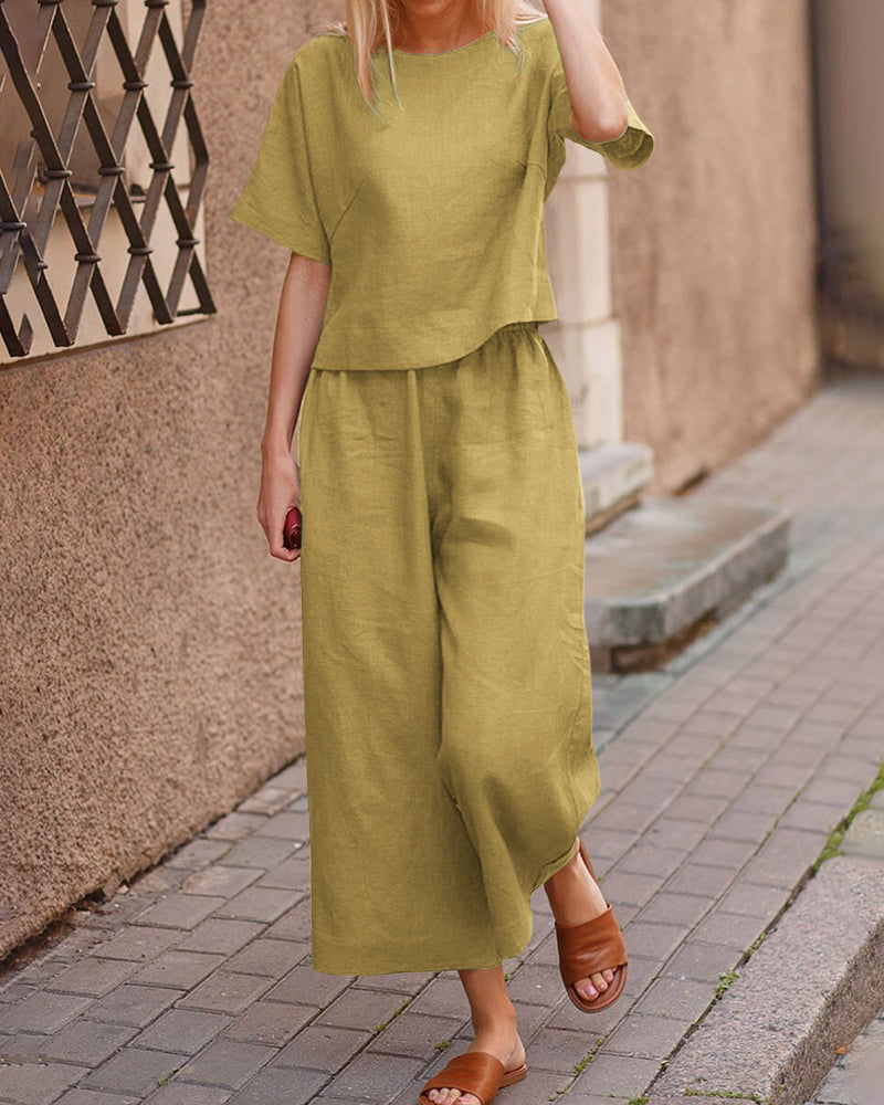 Lightweight Top and Pants Set