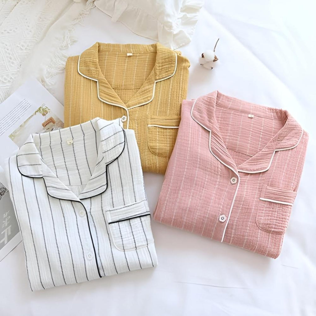 Lightweight Women's Striped Nightgown
