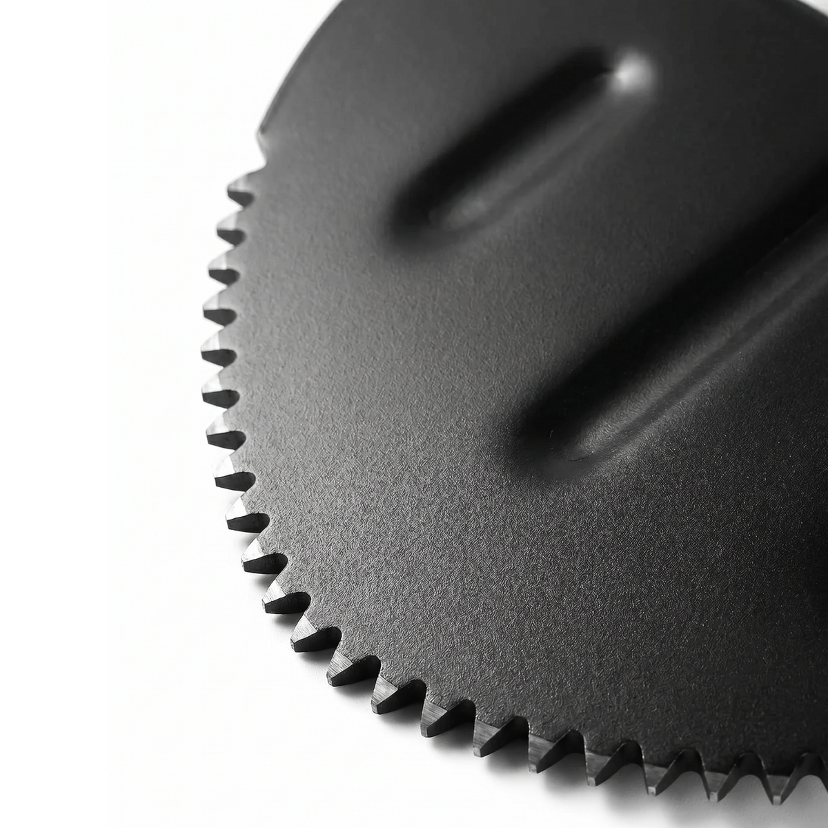 Manual Lawn Edger with Crescent Serrated Blade and Built-In Footrest for Garden Beds