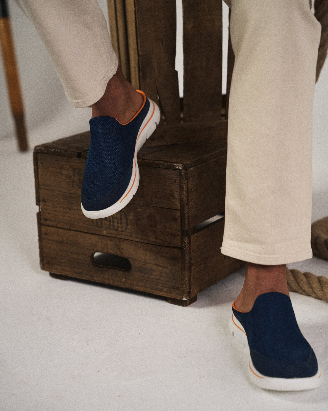 Men's Backless Slip-On Comfort Sneaker Slides