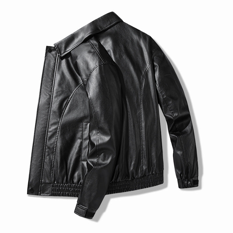 Men's Casual Jacket with Elastic Waistband