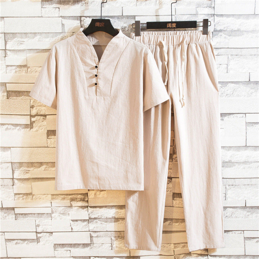 Men's Casual Short-Sleeve Set
