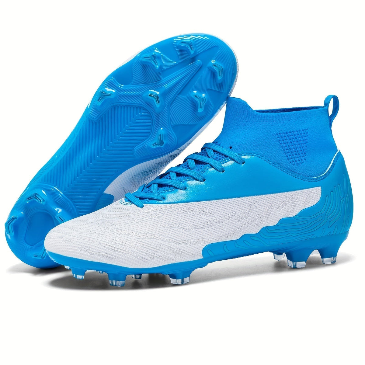 Men's Football Boots with Grip and High Ankle Support