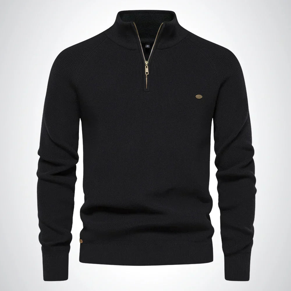 Men's Half-Zip Sweater – Easy-Care Style