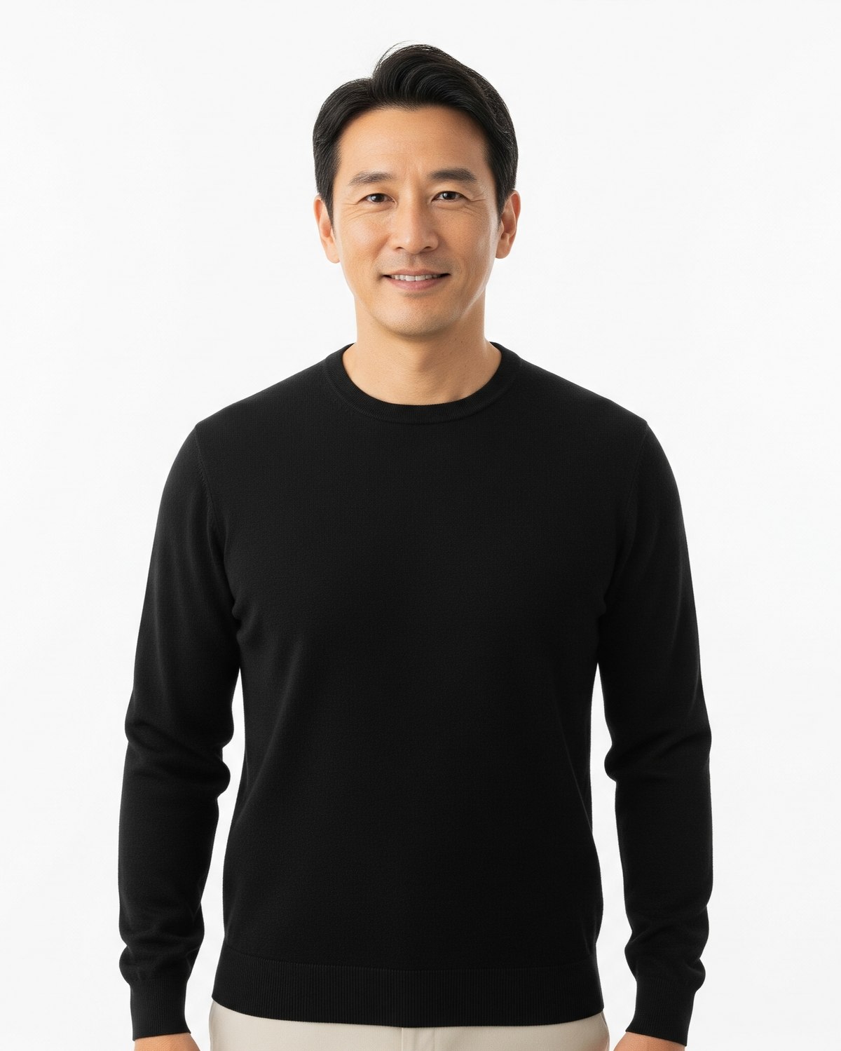 Men's Long Sleeve Crew Neck Pullover Sweater