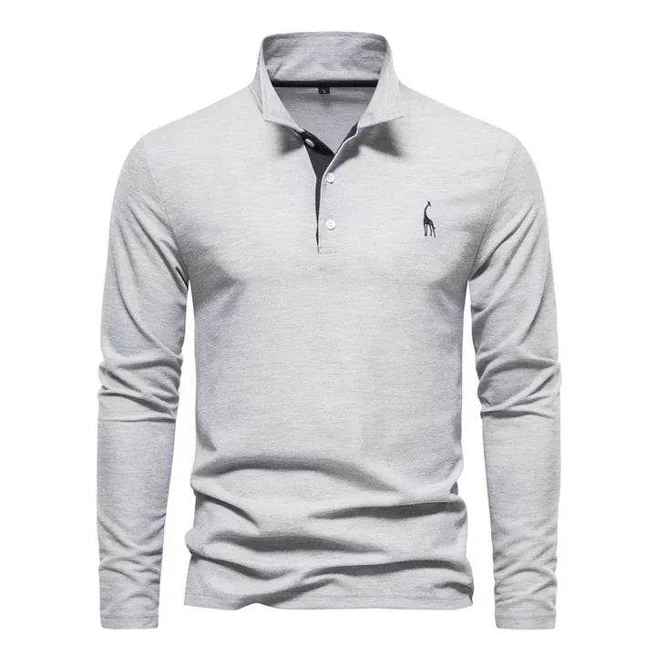 Men's Long-Sleeved Polo Shirt