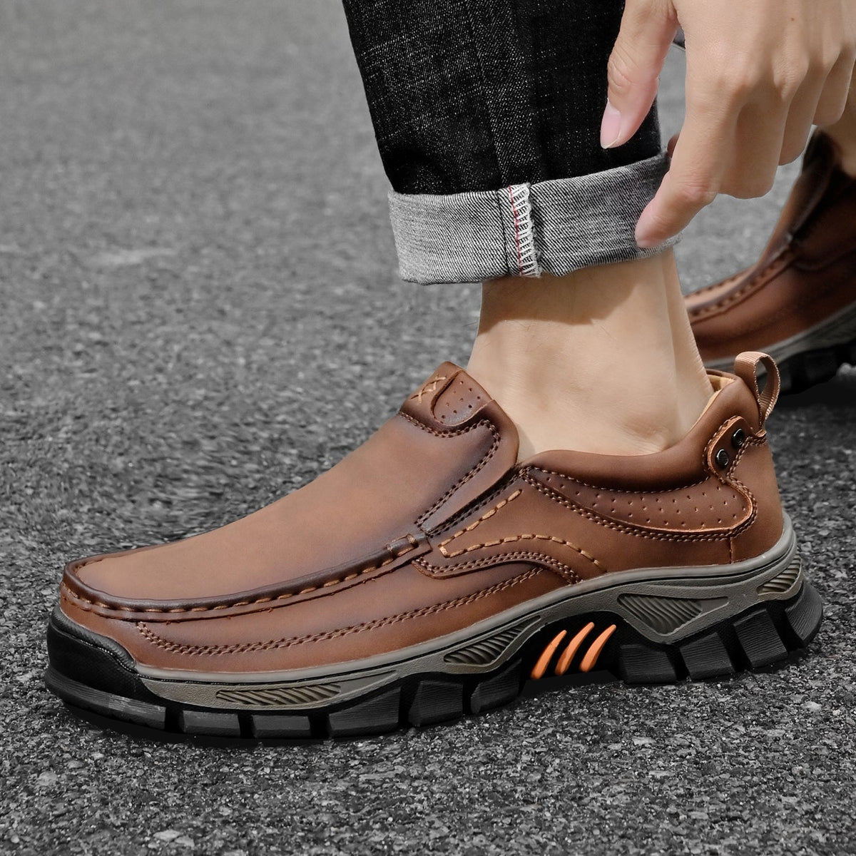 Men's Orthopedic Transitional Shoes with Comfortable Sole