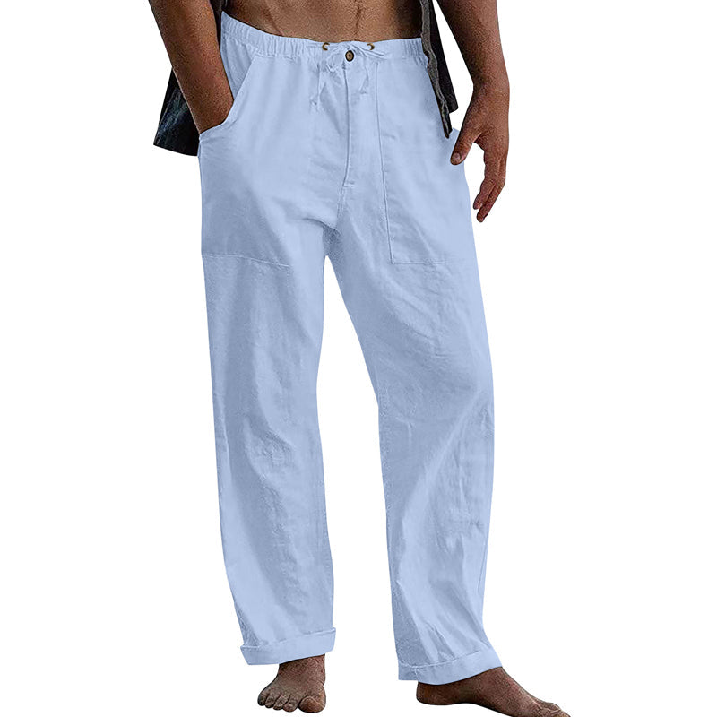 Men's Relaxed-Fit Casual Drawstring Pants