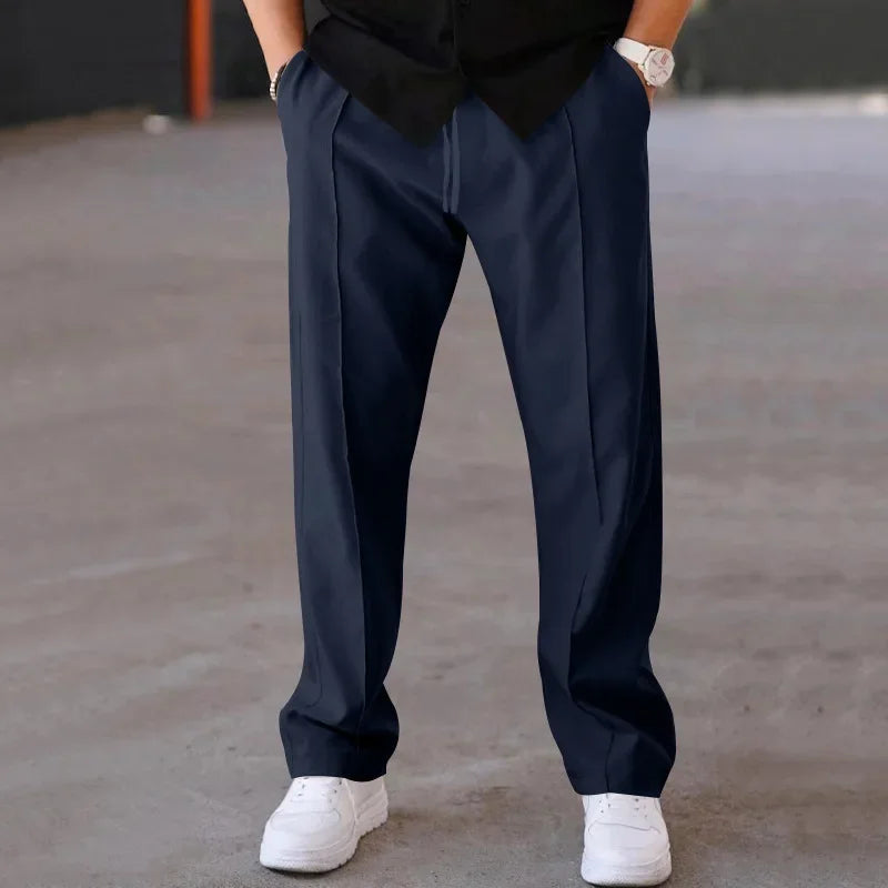 Men's Relaxed-Fit Formal Trousers