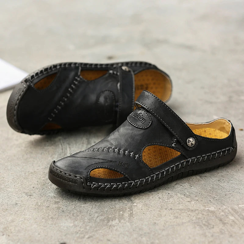 Men's Slip-On Sandals - Breathable Comfort for Daily Wear