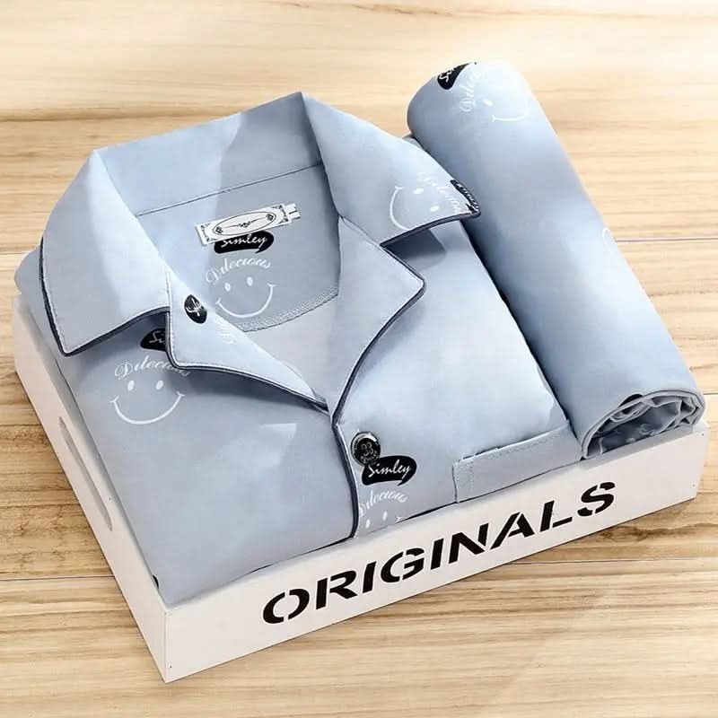 Men's Soft & Breathable Button-Up Pajama Set