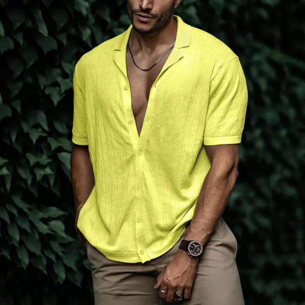 Men's Summer Button-Up Shirt