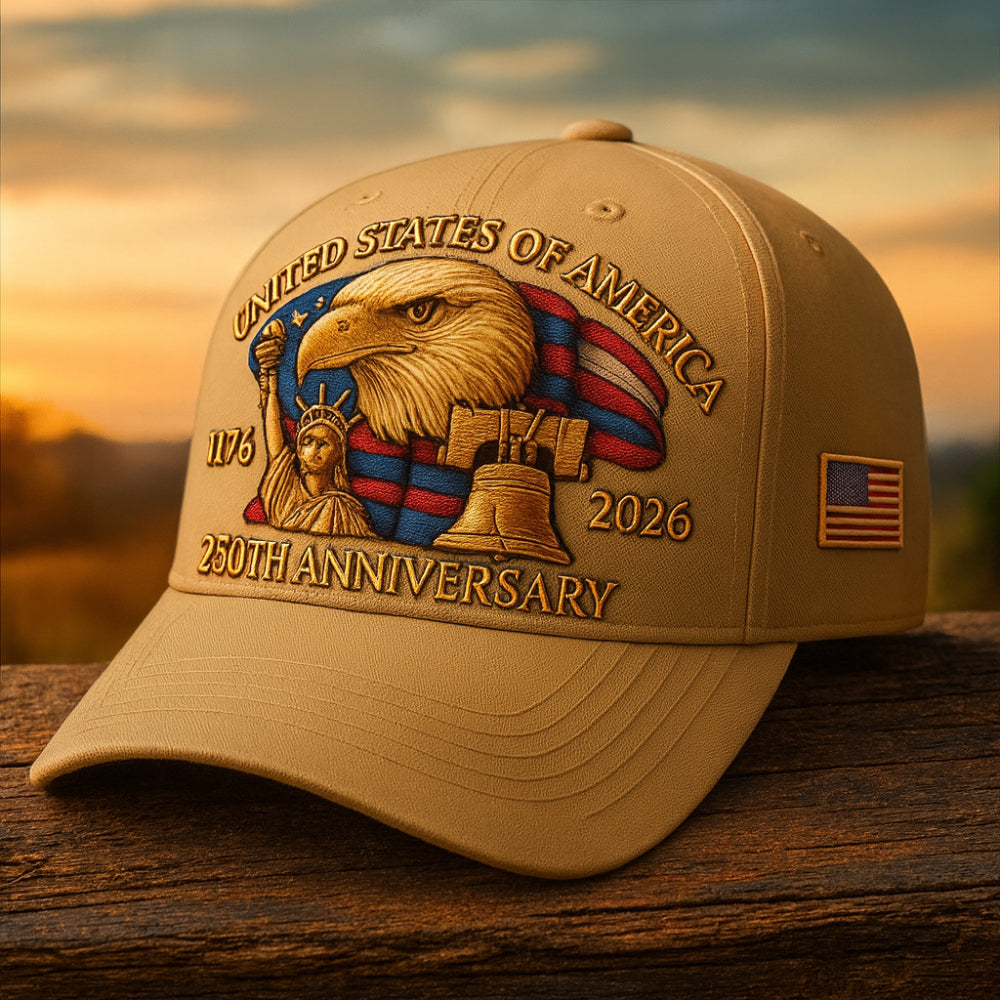 Men's Veteran Cap with Eagle Embroidery