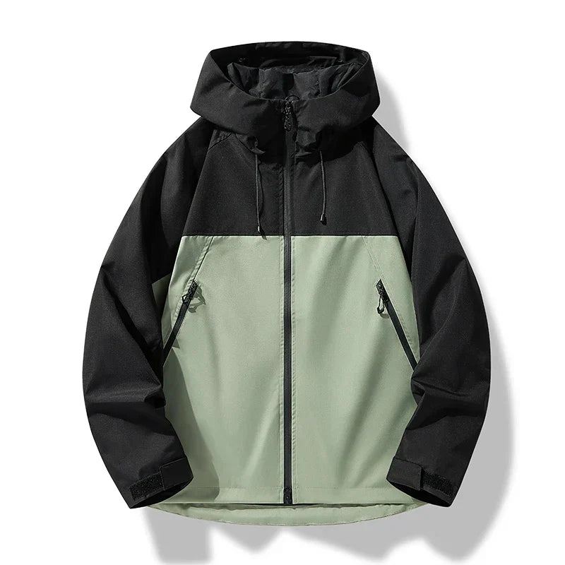 Men's Waterproof Windproof Hooded Outdoor Shell Jacket