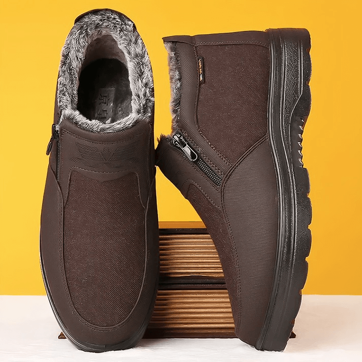 Men's Winter Shoes with Waterproof Design and Orthopedic Support