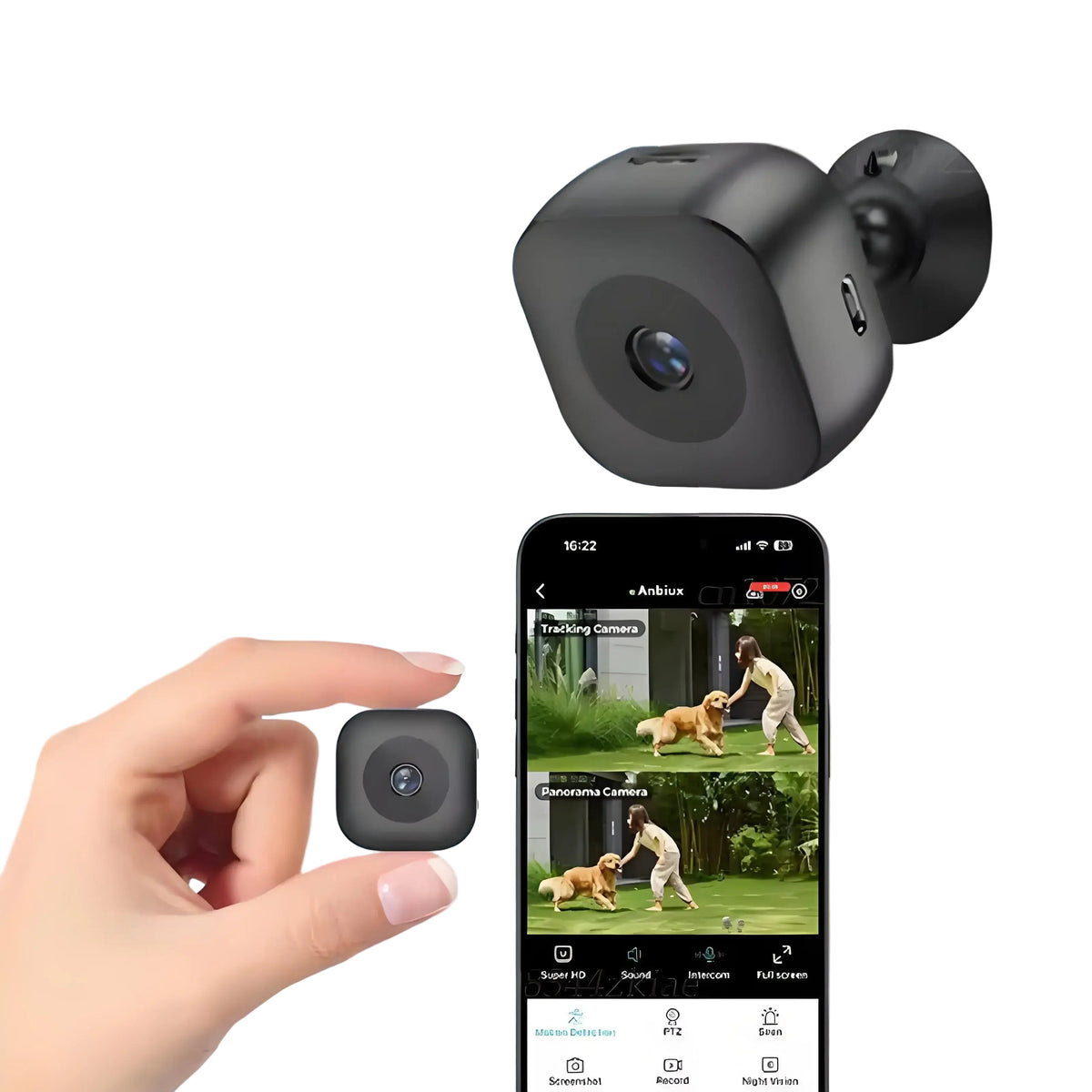 Mini Wi-Fi Camera with Motion Detection and Full HD 1080P - Compact Security Camera