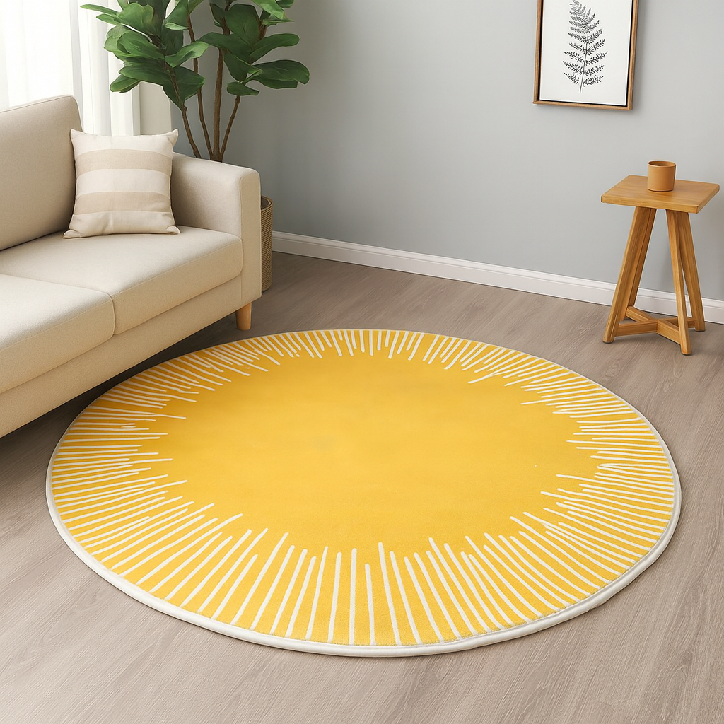 Modern Design Anti-Slip Polyester Rug