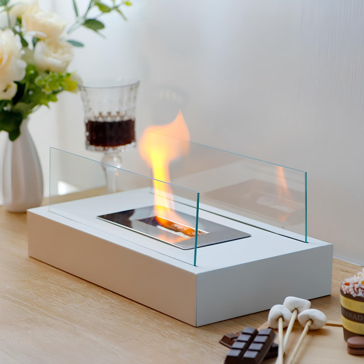 Modern Indoor/Outdoor Fire Feature