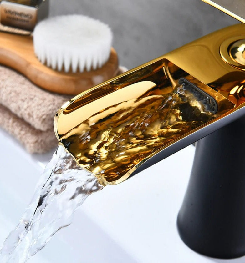 Modern Waterfall Bathroom Basin Tap