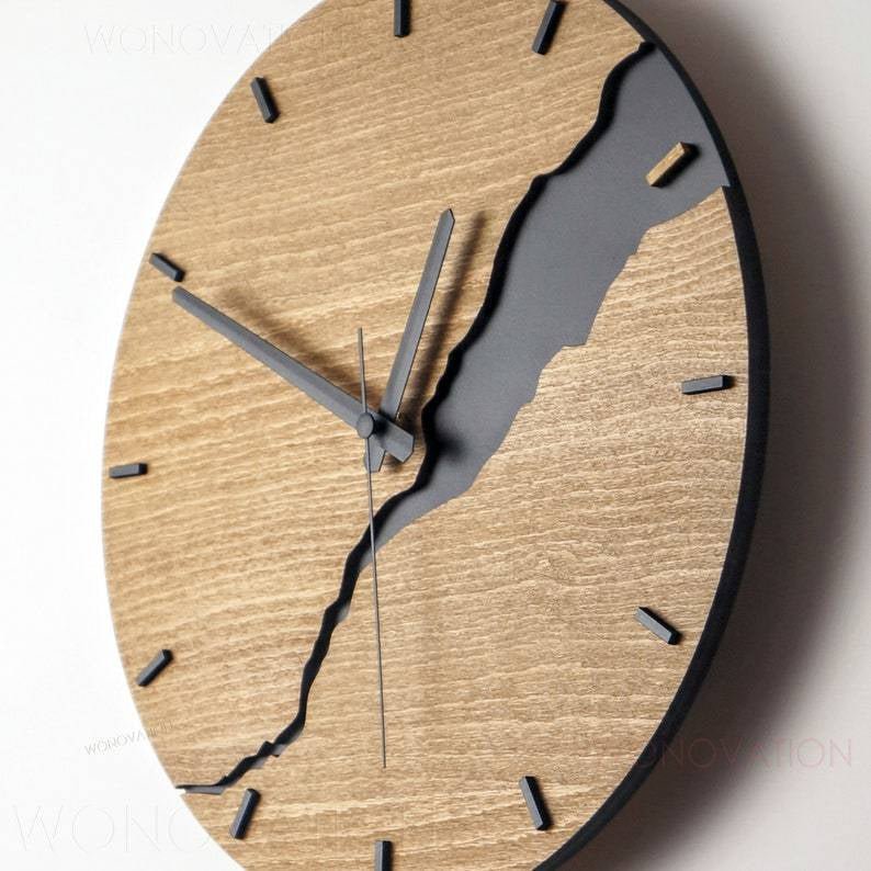 Modern Wooden Wall Clock